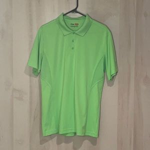 FILA Neon Green Polo Golf Shirt